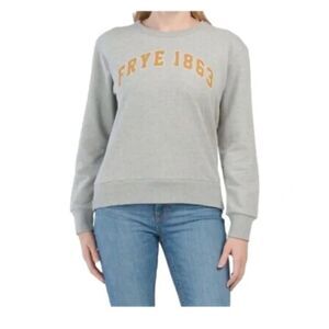 Frye 1863 Logo Sweatshirt | Gray Crewneck Pullover – Women’s Large